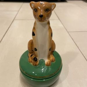 Jade Cheetah Canister